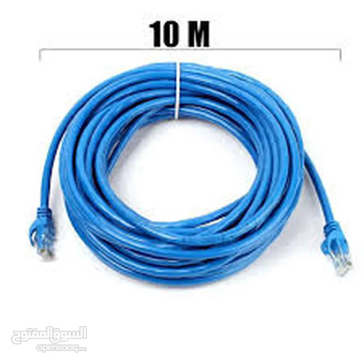 CABLE E.NET CAT6a patch cord gray 10M  كوابل انترنت 10M