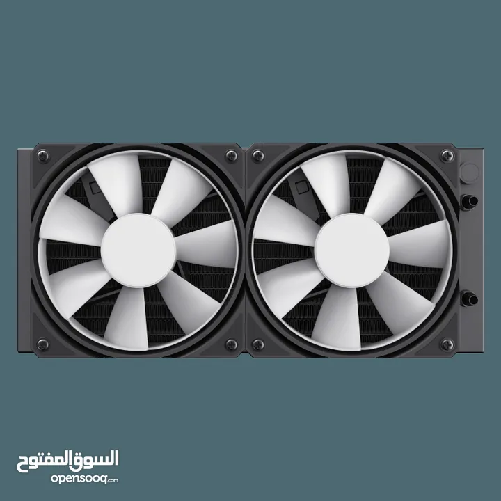 مراوح تبريد مائية مع شاشه تبريد قياس 240 سم  Gamemax IceBurg 240 Digital WH Fan