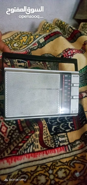 لهوات التحف والنادر وسماع القران الكريم راديو فيلبس ألماني D1122. وارد الخارج . بحاله ممتازه متفتحش