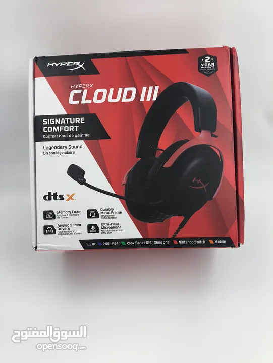 سماعة HyperX Cloud III – صوت احترافي لكل لحظة