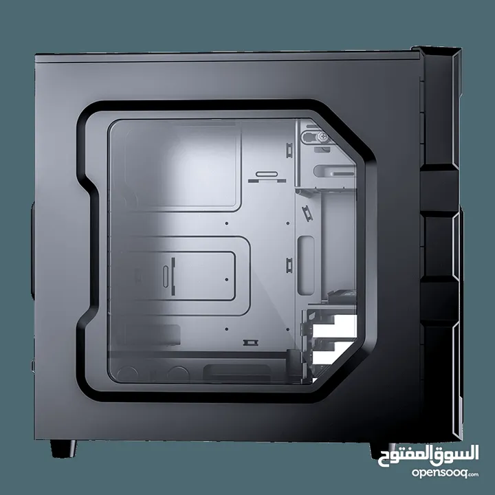 كيس جيمنغ  من جيماكس مضيئ رجب تصميم للحرارة GAMEMAX  GM-ONE RGB BK Case Gaming