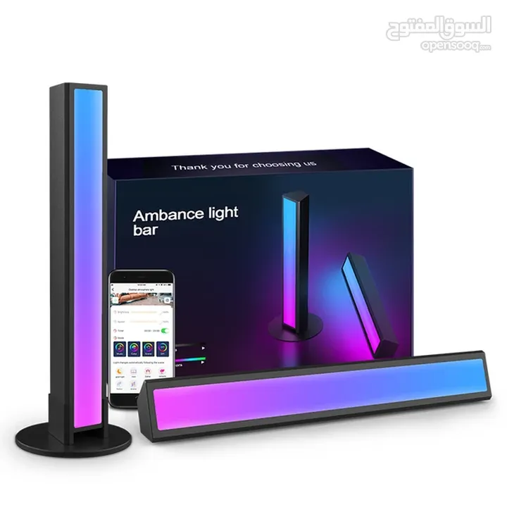 LED غرفة نوم الموسيقى اللاسلكية مصباح لتهيئة الجو OEM الكمبيوتر سطح المكتب RGB الملونة إيقاع APP الت