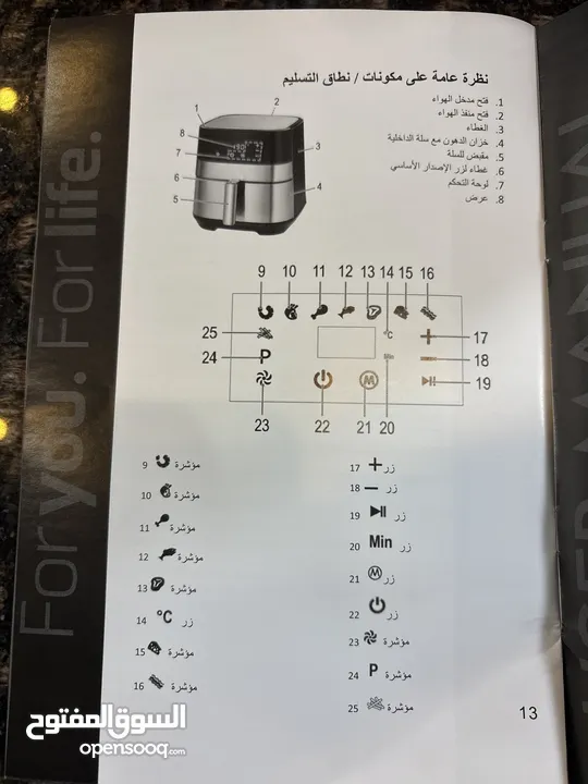 Geepas digital air fryer /model No. GAF37510