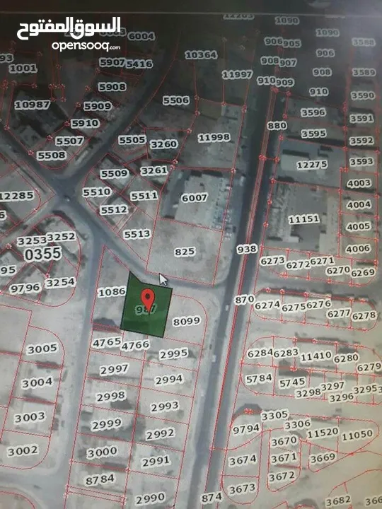 قطعة أرض مساحتها دونم 97 في الزرقاء الجديدة حي البتراوي الجنوبي شارع المصفاة للبيع