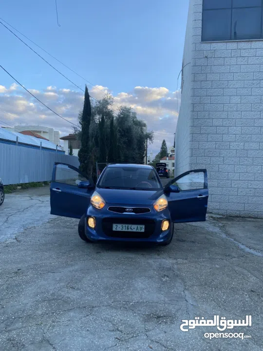 كيا مورنينج ترخيص 2015 باللون المميز عداد قليل فحص نخب اول ولا ضربة ولا حتى بلاطة فل بدون فتحة