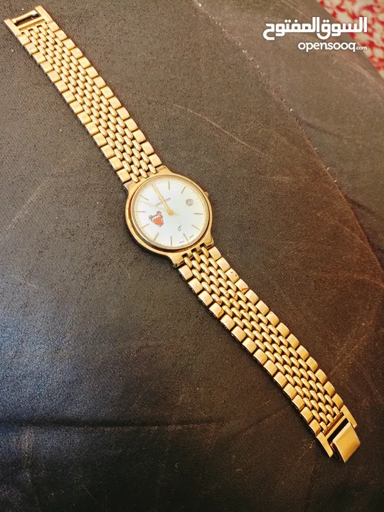 ساعة أصلية تحفه Crovana SWISS MADE مذهب كوارتز