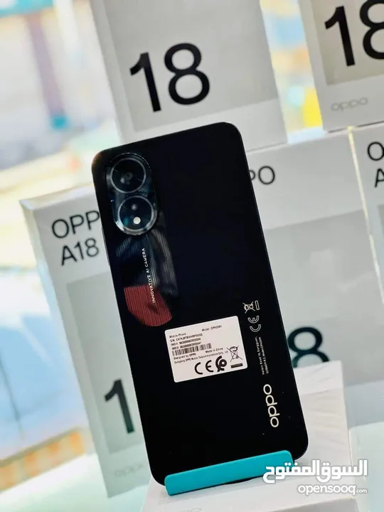 جهاز مستعمل ايام بالكرتونة oppo  A18 رام 8 جيجا 128 مكفول بالشركة متوفر توصيل
