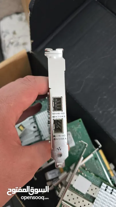 كرت فايبر بسرعه هائلك 10g مدخلين فايبر فقط وكميه كبيره مع امكانيه اضافه sfp