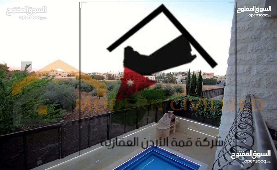 دابوق فيلا 680م في افخم واغلى موقع على اشاره النسر مقابل قصر زياد المناصير