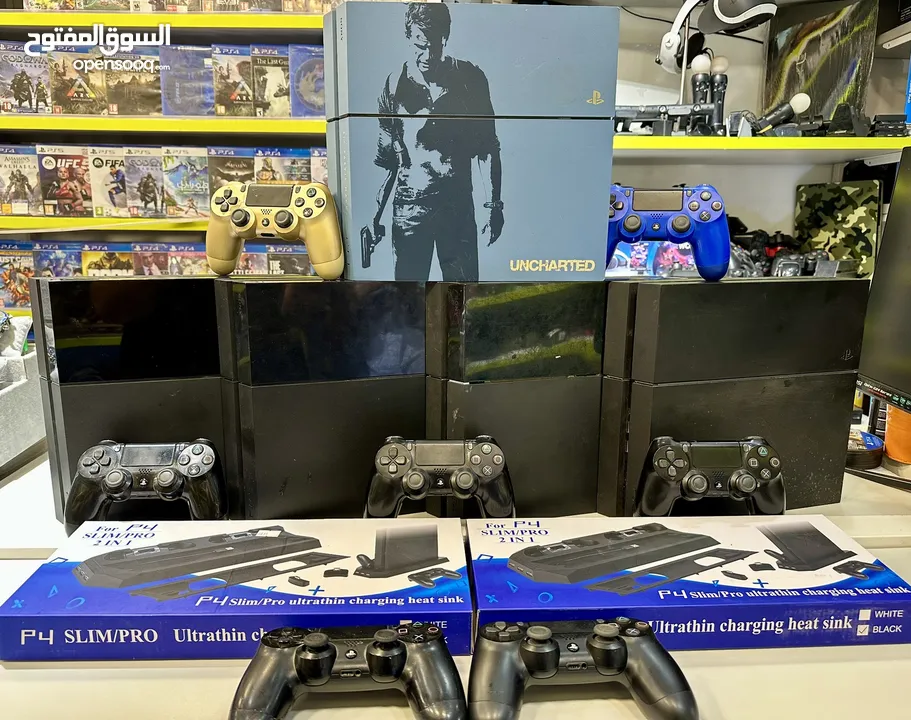 بلايستيشن 4 فات مع كفاله  PS4 Fat بافضل الاسعار