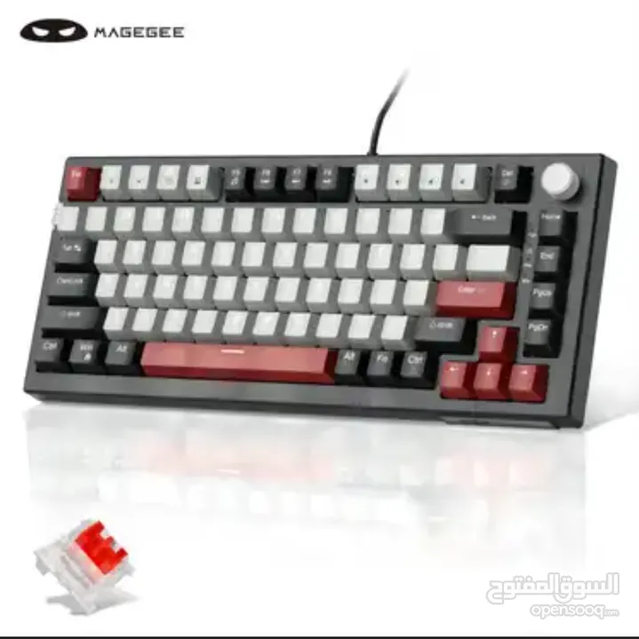 كيبورد ميكانيك سويج احمر اسم كيبورد SKY81 MECHANICAL KEYBOARD