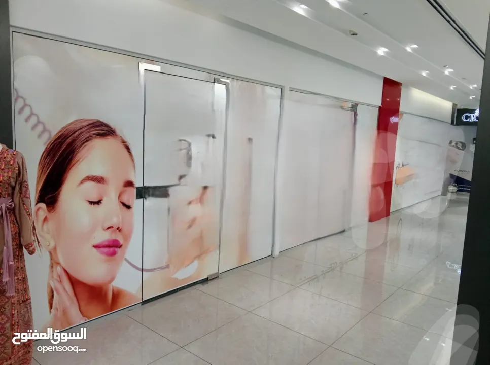 محل تجاري للايجار 55 متر واجهه زجاجيه _ 12 متر في ارسال سيتي مول ط 4