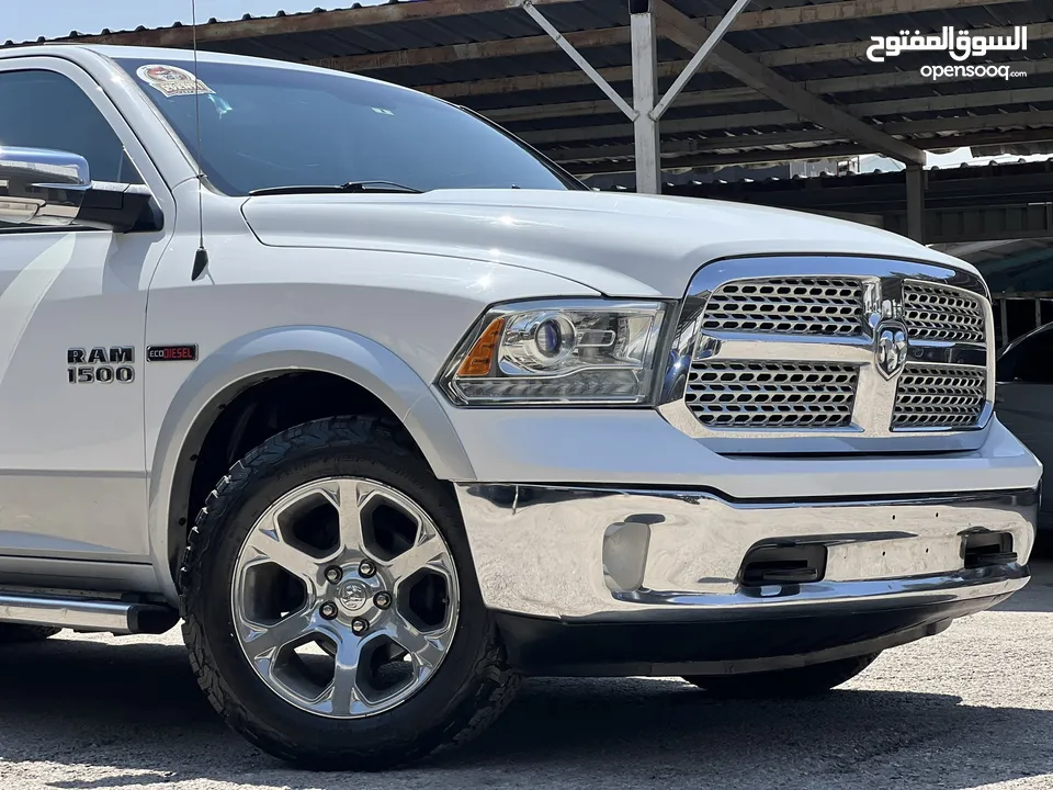 Dodge Ram 1500 Laramie Desiel 2016 فل كامل كلين تايتل