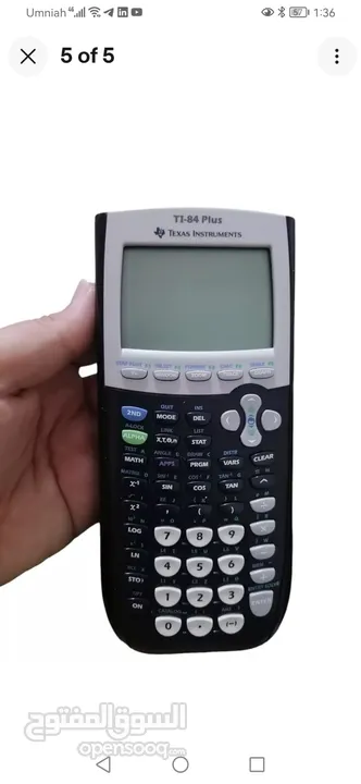 آلة حاسبة علمية TI-84 Plus من تكساس إنسترومنتس مع غطاء – للرياضيات والهندسة والرسم البياني