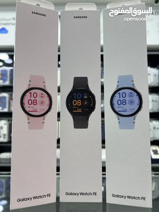 Samsung Watch FE (2024) ساعة سامسونج واتش قياس 40مم متوفرة باللون الاسود و الزهري و الازرق جديدة