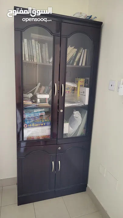 2 Doors Bookshelf , good condition