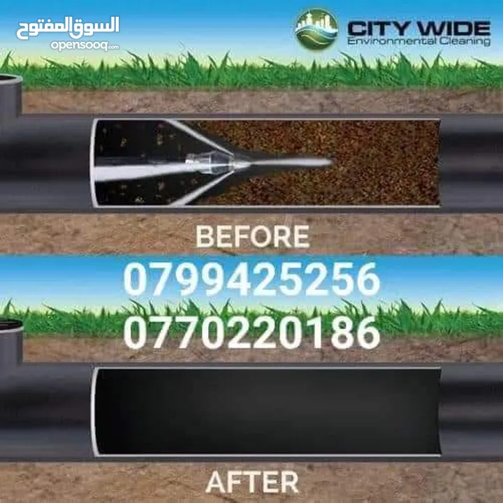 تسليك مجاري الصرف الصحي وتنظيفها بضغط الماء