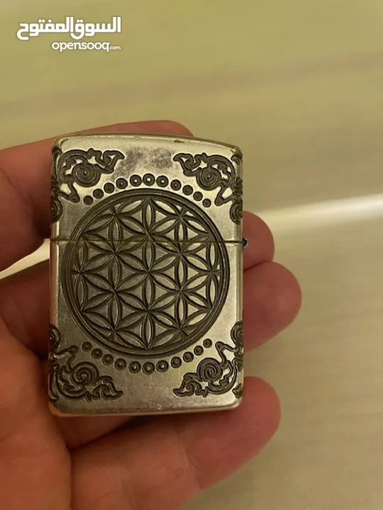 Zippo Lighter - Armor Tree of Life Antique Silver