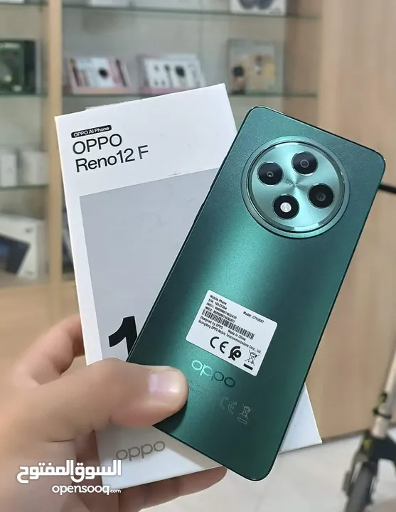 جهاز جديد بالكرتونة Oppo Reno 12F رام 16 جيجا 256 مكفول سنة متوفر توصيل