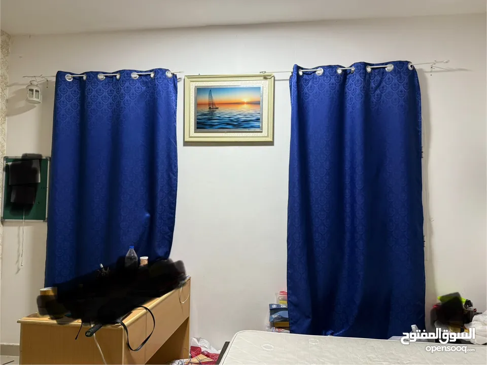 Royal Blue Curtain