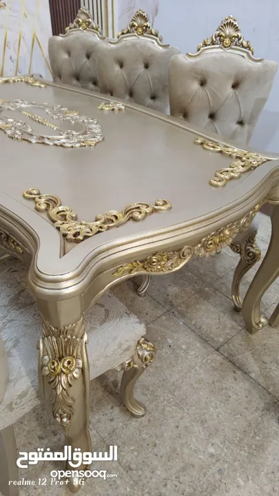 سفره تحفه منك يا ( مفروشات بشار انتيك الرسمية) سفره مصرري خشب زااان كاااامل ح