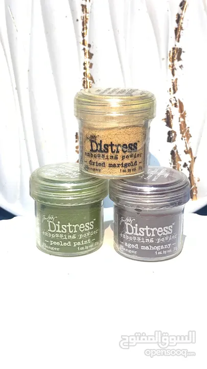 Distress embossing Powderَ للفنون اليدوية
