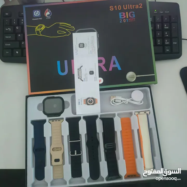 ساعة ultra 10 كتميز بتصميم أنيق وجداب