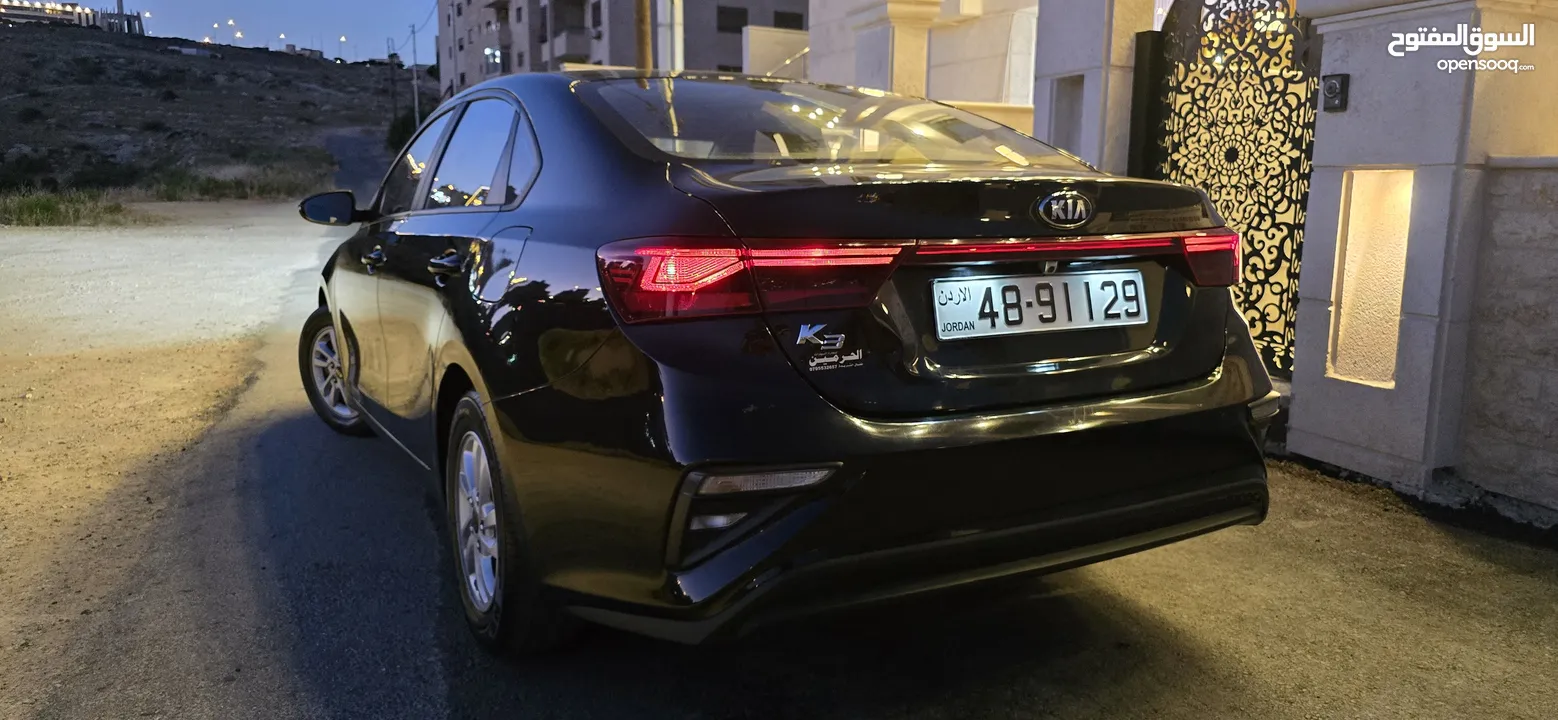 Kia K3 2019 لون اسود ميتلك مميز فل كامل فحص كامل ولا ملاحظة