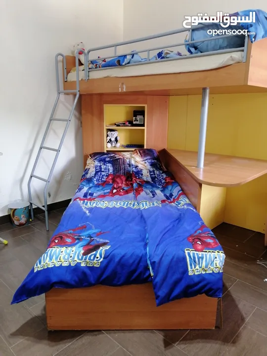 غرفة نوم اطفال للبيع : أثاث غرف نوم غرف نوم - اسّرة مستعمل : عمان الجندويل  (228561268)