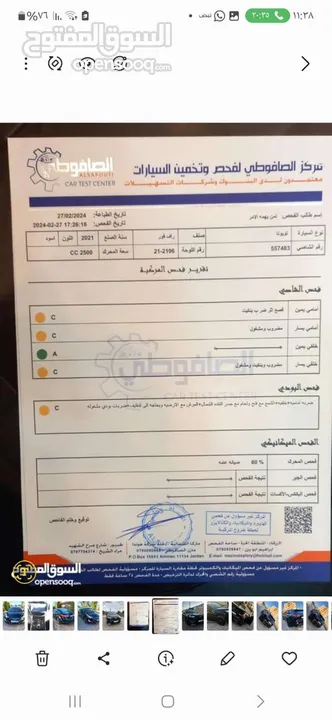 تويوتا راف فور 2021 فحص واحد جيد وارد شركه  لون اسود ملوكي بسعر مغري وحرق وقابل للبدل
