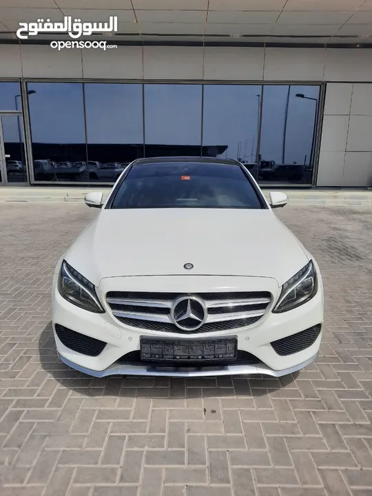 مرسيدس 2015 أبيض C200 خليجي Mercedes 2015 White C200 GCC