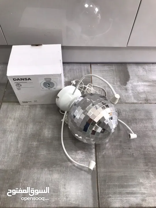 اضاءة كرة ديسكو دوارة من ايكيا  Ikea disco ball DANSA