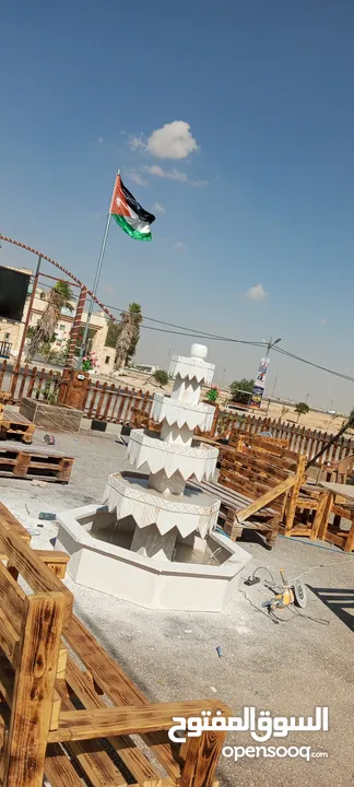عرض على نوافير وشلالات وبابكيو حواض زريعه جميع انواع الحجر البناء والديكورات