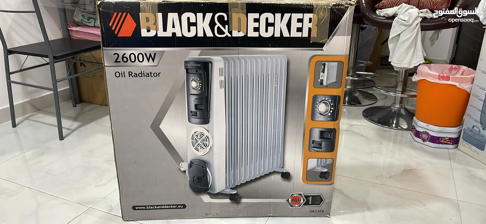 BLACK&DECKER oil radiator room heater