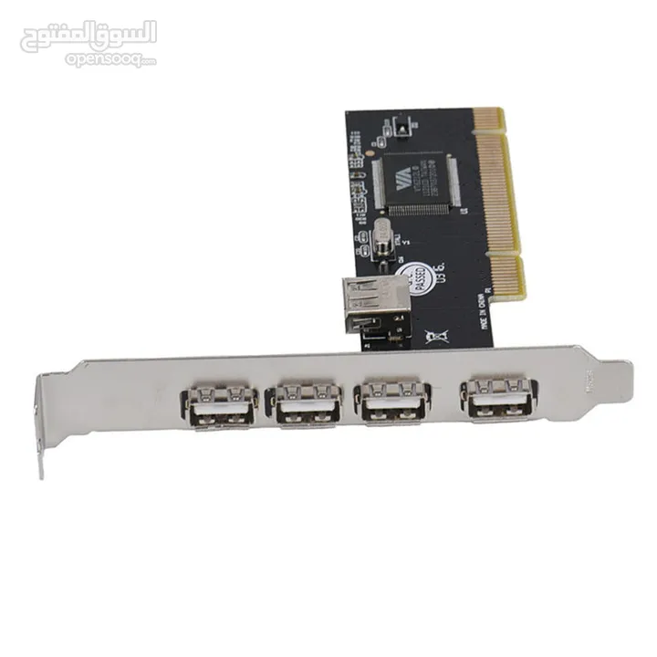 كرت يو اس بي Expansion USB Card Adapter USB 2.0 - hub USB-5