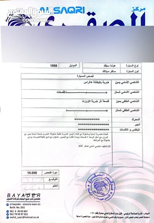 هوندا سيفيك 98