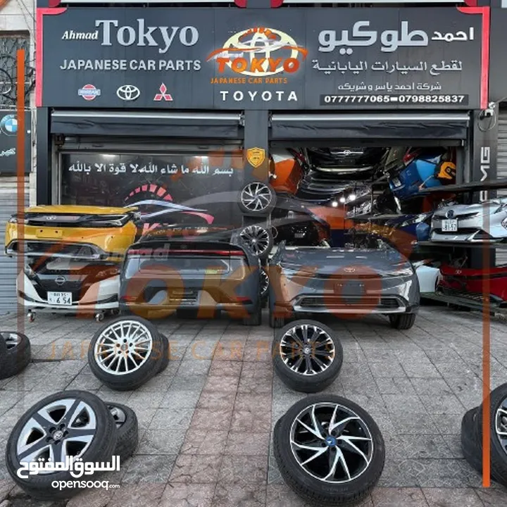 قطع تويوتا بريوس 2023-2025  مياكنيك بودي محركات ممشى قليل جميع القطع ياباني اصلي بحالة ممتازه