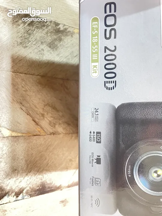 كاميرا كانون جديد بالكرتونة cannon EOS 2000D