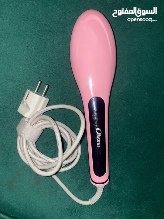 ‎فرشاة فرد الشعر و ‎مكواة فرد الشعر Hair Brush Straightener and Hair Straightener