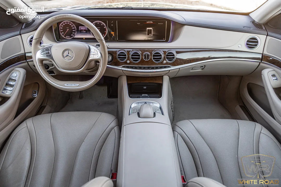 Mercedes S400 2015   السيارة وارد الشركة و قطعت مسافة 111,000 كيلو متر