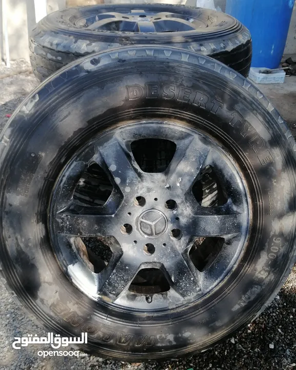 Mercedes 18inch Desert Tyres