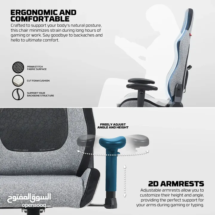 FANTECH GC195 GAMING CHAIR كرسي فانتيك الطبي بالتكنولجيا الجديدة راحة لا يمكن وصفها