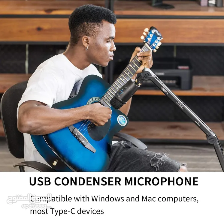 مايك تسجيل من براند بويا الأصلي الاحترافي ستريم يوتيوب Boya BY-PM500 Mic for PC & Smart Phone