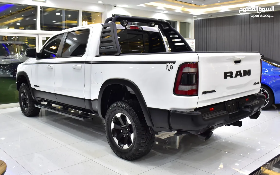 Dodge Ram Rebel 4x4 5.7L ( 2021 Model ) in White Color GCC Specs