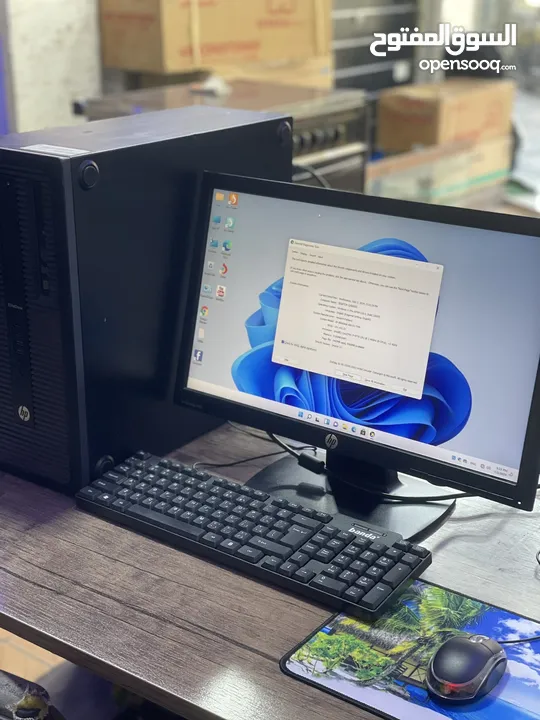 PC HP Core i7 جيل رابع  مع شاشة كامل مكمل قوي و عملي أمريكي اصلي