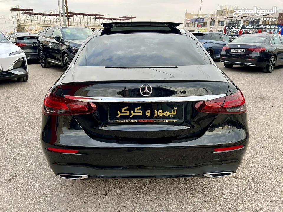 مرسيدس E200 AMG كت بانوراما اسود نايت 4 كاميرات بحالة الزيرو اضافات مميزة بحالة الزيرو وارد المانيا