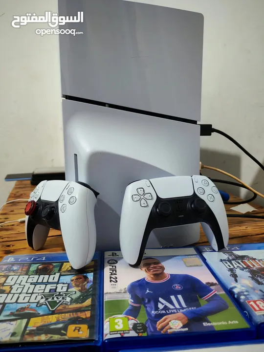 بلاستيشن 5 PS5 مدخل CD مستعمل بحالة الجديد