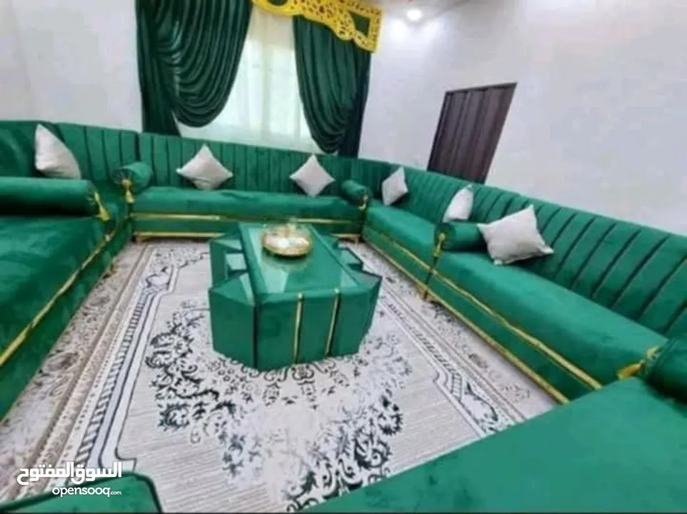 آحدث الموديلات على جلسات الخليجية 14 مقعد مع طقم طربيزاط ومراكي