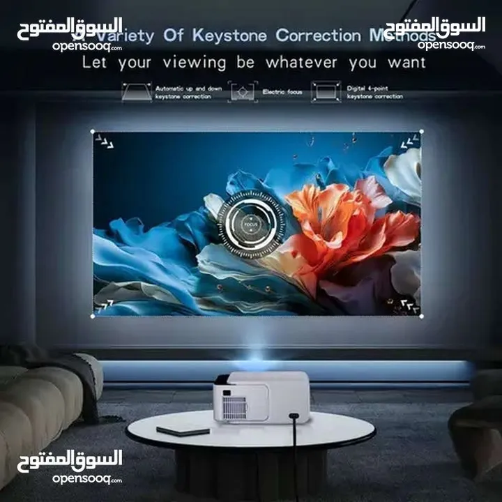 بروجكتر فل HD اخر اصدار 4K يعمل بخاصية واي فاي والبلوتوث ونظام HD بسعر حرق