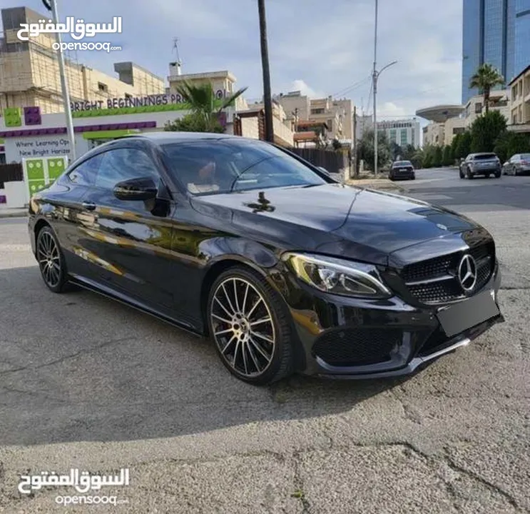 مرسيدس C180 كوبيه بحالة الوكالة AMG كت اصلي وارد غرغور